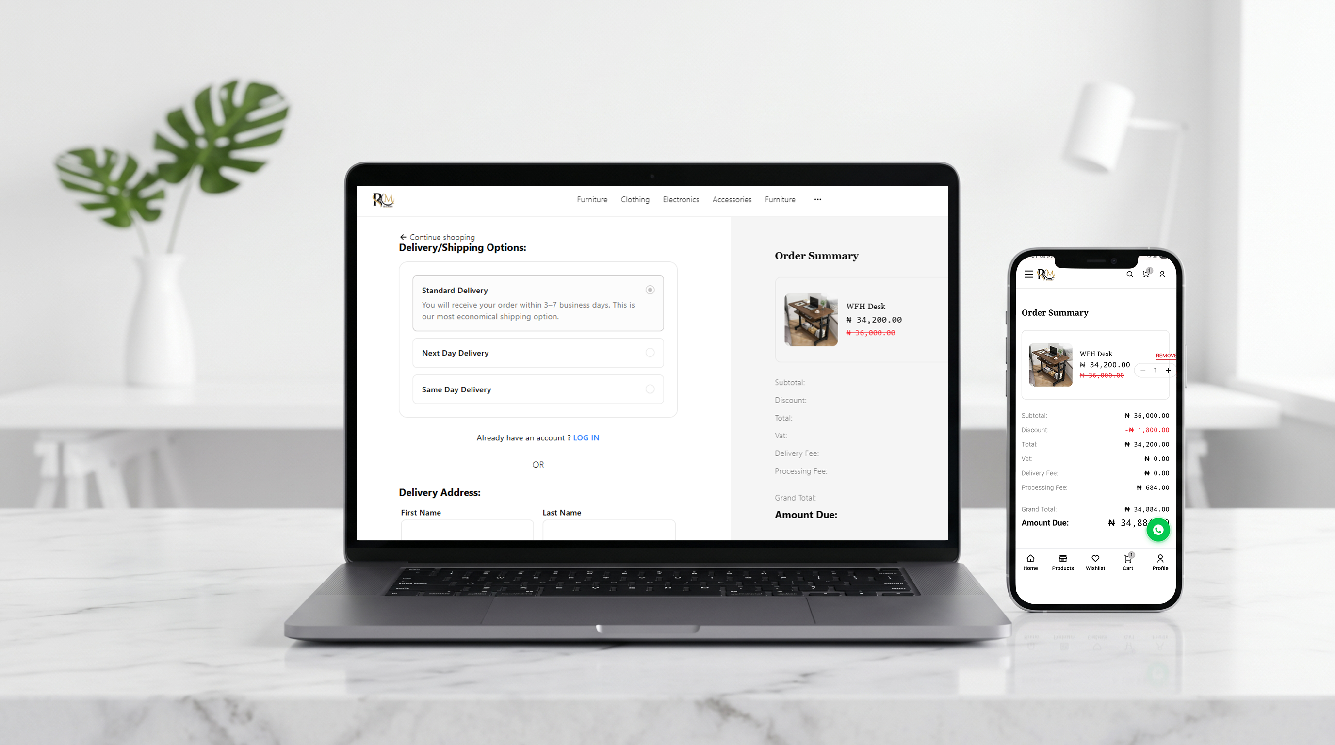 AlgosCommerce Digital Store checkout